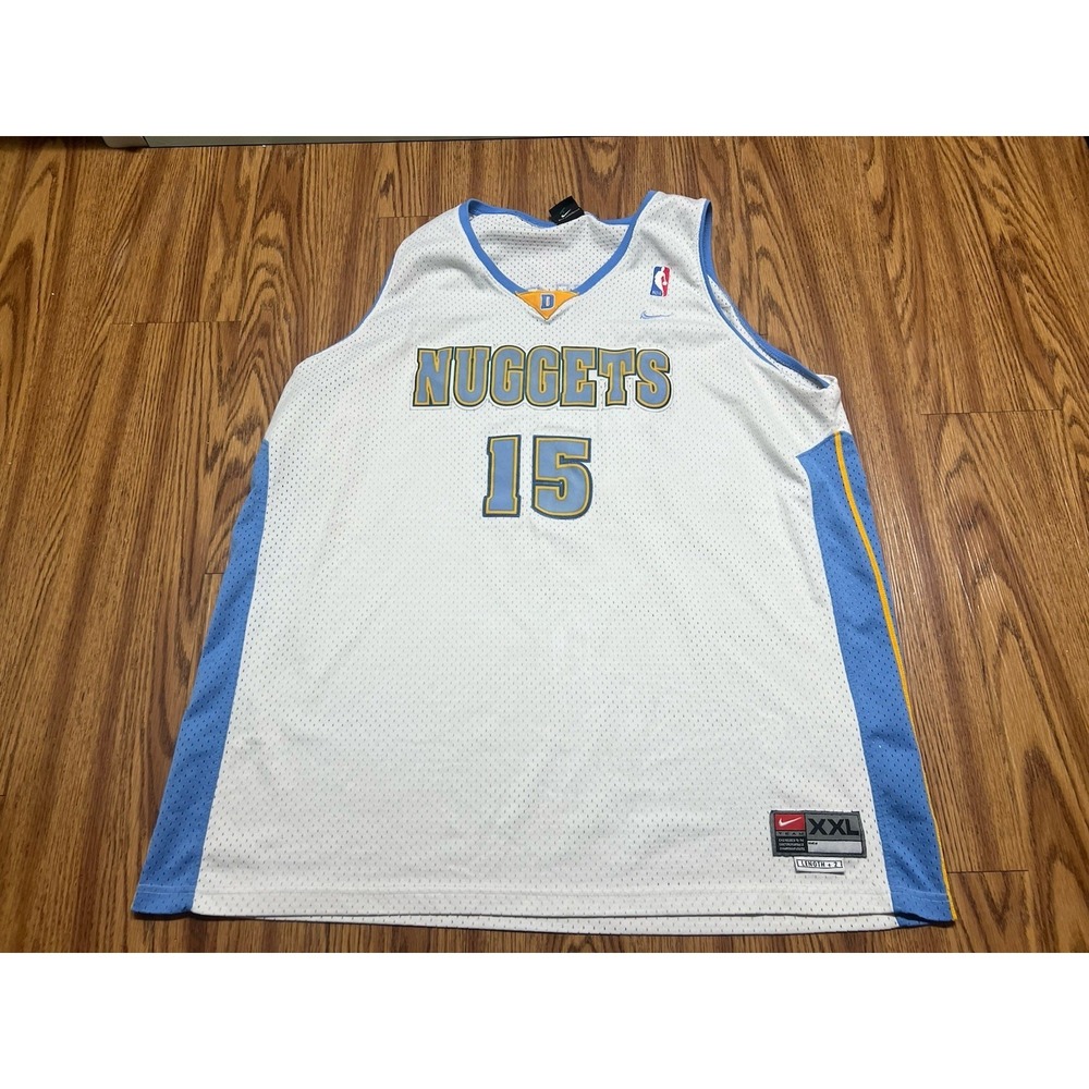 #E191 Nike NBA Denver Nuggets #15 Carmelo Anthony Swingman Jersey Y2K XXL +2